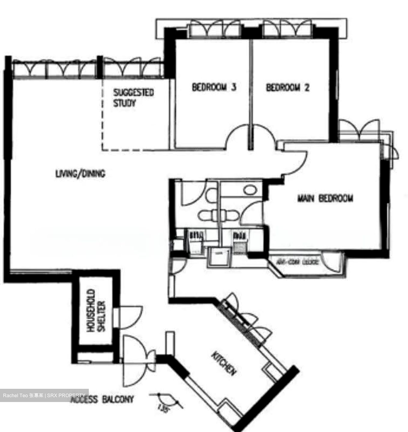 Blk 2B Kallang Heights (Kallang/Whampoa), HDB 5 Rooms #628397521